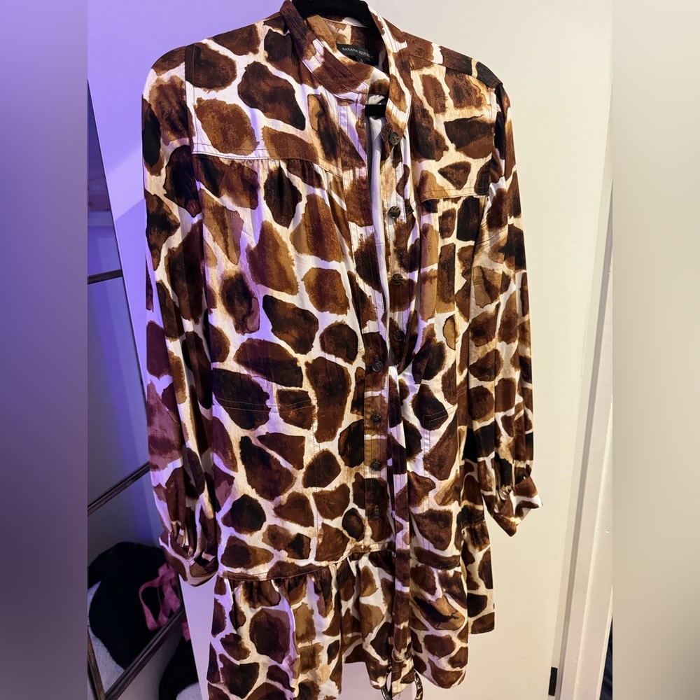 Banana republic printed dress!